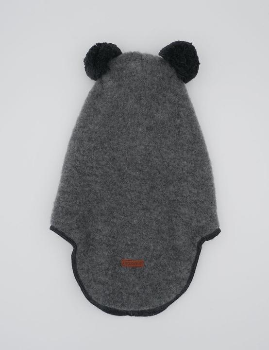 Immagine prodotto Maximo maximo Schlupfmütze mit Pompons Wollflece - mittelgrau