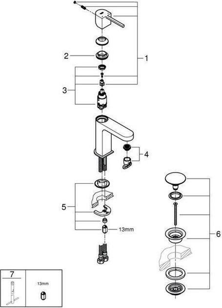 Produktbild Grohe Plus Einhand-Waschtischbatterie S-Size