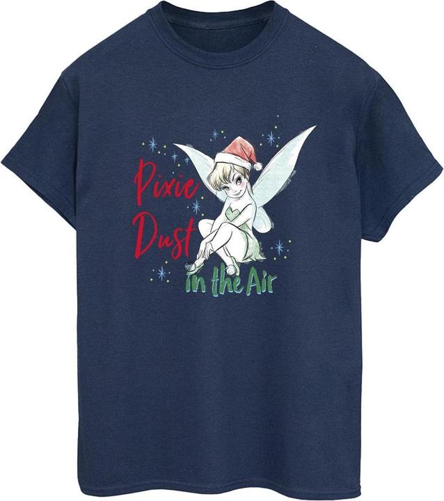 Actual product image Disney Womens/Ladies Tinker Bell Pixie Dust Cotton Boyfriend T-Shirt (XL)