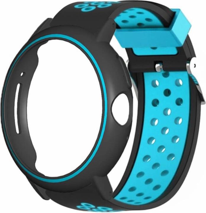 Productafbeelding Cover-Discount Google Pixel Watch - Geperforeerde sportarmband blauw (Silicone)