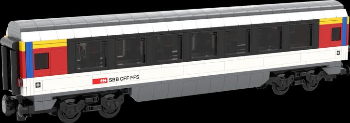 Actual product image Mobabricks SBB InterCity 1st Class Passenger Car (Compatible with LEGO City)