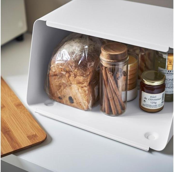 Actual product image Yamazaki Bread bin with removable lid TOWER