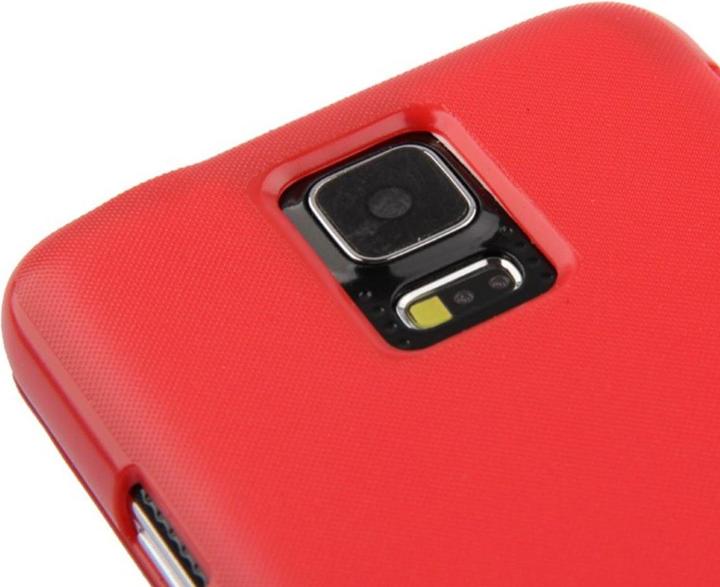 Actual product image König Design Mobile Phone Case Cover for Samsung Galaxy S5 mini G800 Red Brushed (Samsung Galaxy S5 Mini)