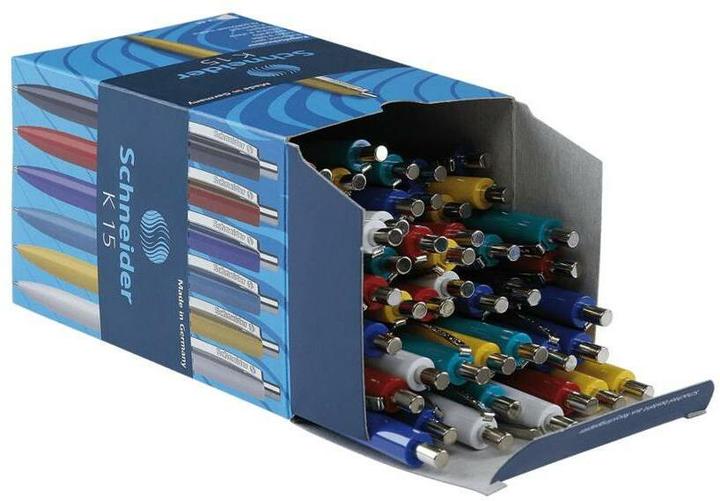 Produktbild Schneider Automatikfüller K 15, 0,5 mm, Gehäuse in verschiedenen Farben, blau (farbsortiert, 50 x)