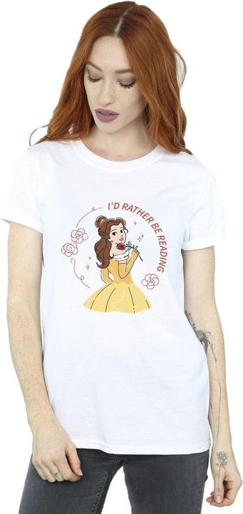 Immagine prodotto Disney Maglietta da donna/ragazzo Beauty And The Beast I'd Rather Be Reading in cotone (S)