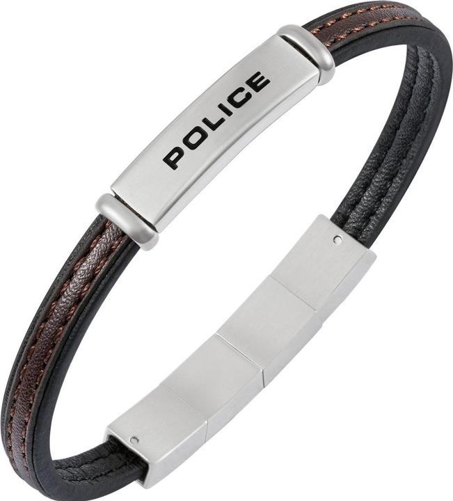 Produktbild Police Recall Armband (19 cm, Edelstahl, Leder)