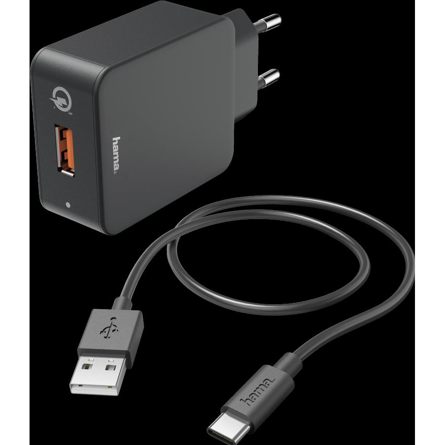 Thumbnail - Hama Ladeset Type C (19.50 W), USB Ladegerät, Schwarz