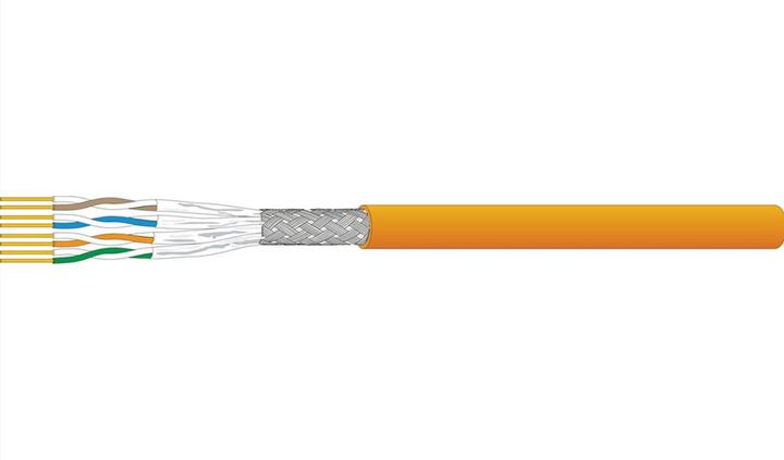 Actual product image Dätwyler Installation cable Uninet 7150 S/FTP (PiMF) 4P, LSOH, Cat.7 (Class F), orange, 100m (S/FTP, CAT7, 100 m)