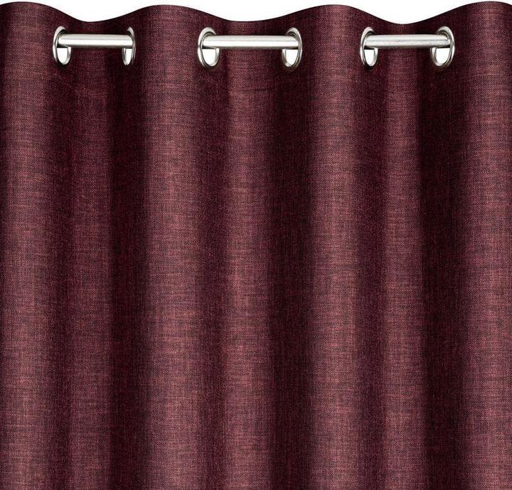 Actual product image Eurofirany TERRA COLLECTION AVINION Soft curtain night curtain with melange effect, 140X250 cm, loops / rings (140 x 250 cm)