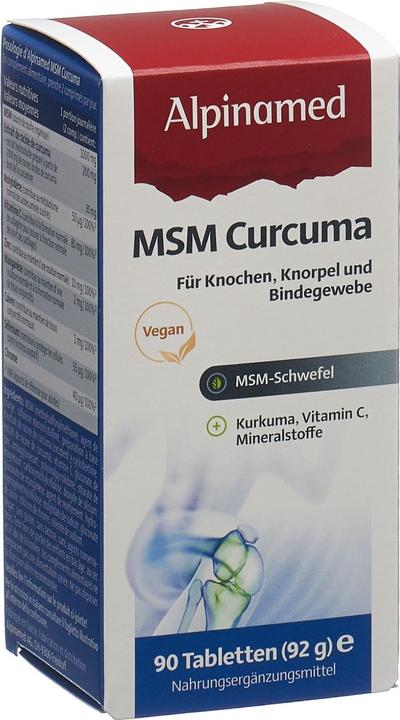 Image du produit Alpinamed MSM Curcuma (90 pièce(s), Cachets, 128 g)