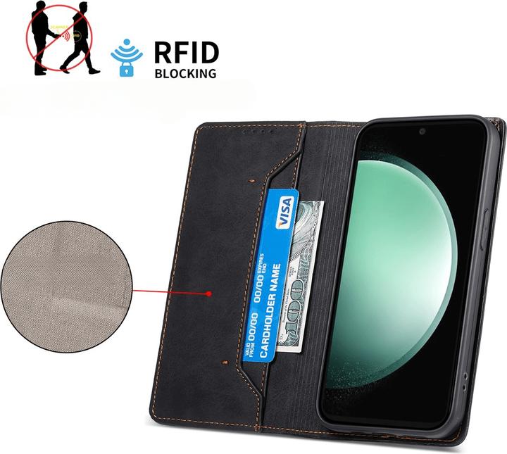 Produktbild Cover-Discount Galaxy S25 FE - Flip Case mit RFID Blocker (Samsung Galaxy S25 FE)