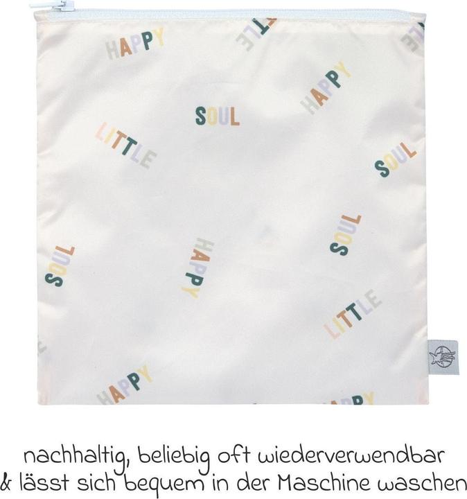 Produktbild Lässig Nahrungsbehälter & Portionierer Frühstücksbeutel 2er Pack Snack Bag - Happy