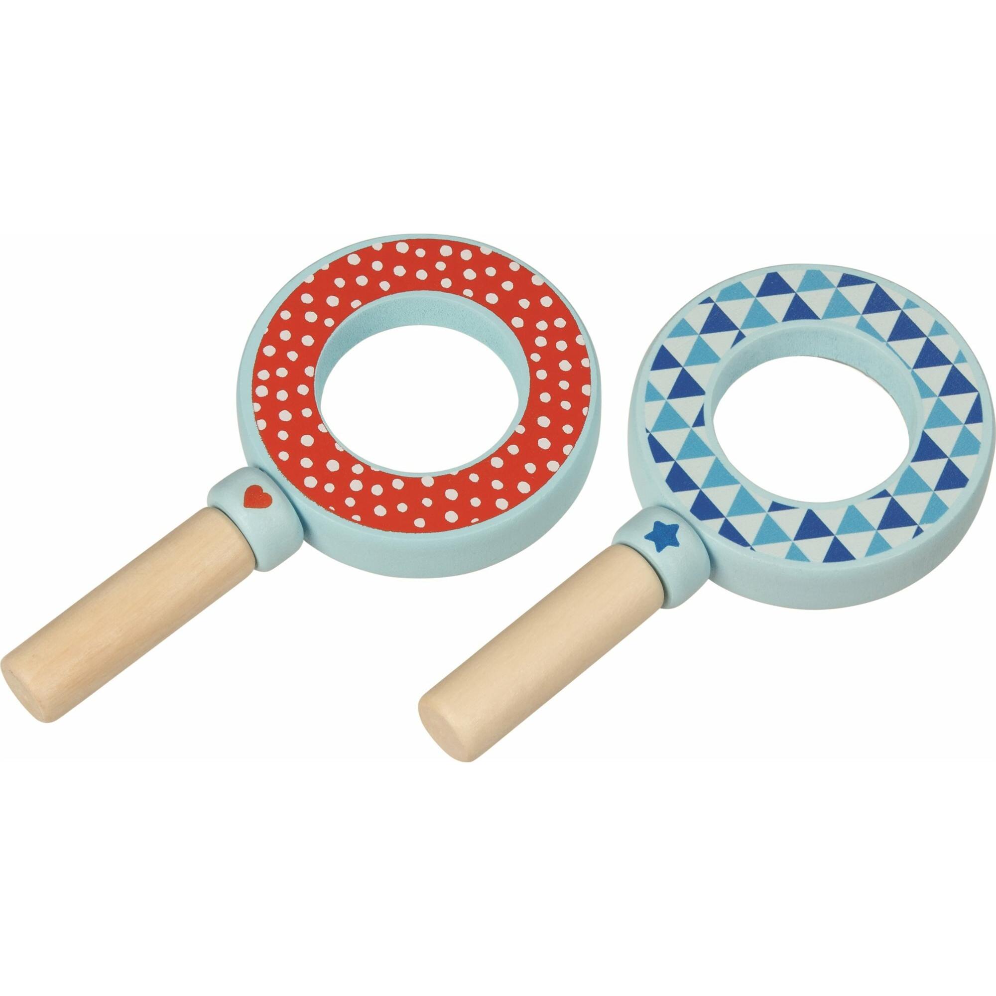 Goki, Lupe, Holzlupe mit Aufdruck