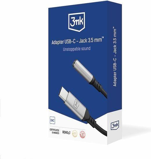 Actual product image 3MK USB C - 3.5mm jack (USB 3.2 Gen 1)