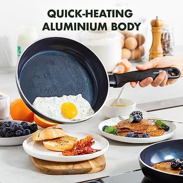 Produktbild Greenpan Torino Keramische koekenpannenset 24 + 28 cm (Pfannenset + Topfset, Aluminium)