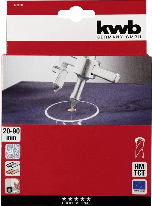 Actual product image kwb Carbide circle cutter with protection cage (9 mm)