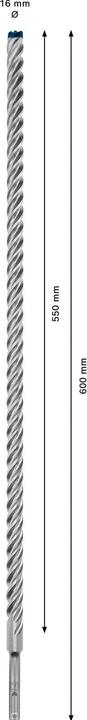 Actual product image Bosch Professional Zubehör Expert SDS plus-7X hammer drill, 16 x 550 x 600 mm