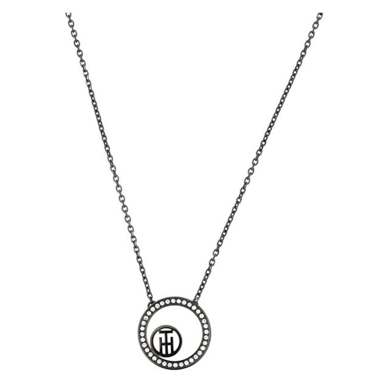 Tommy Hilfiger, Halsketting, Módní Äerní Náhrdelník Wijncirkel 2780521, (Roestvrij Staal, 45 Cm)