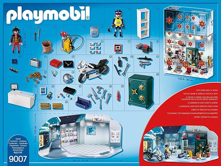 Produktbild Playmobil Adenventskalender Polizeieinsatz im Juweliergeschäft (9007)