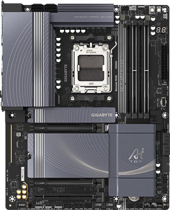 Actual product image Gigabyte B850 AI TOP (AM5, AMD B850, ATX)