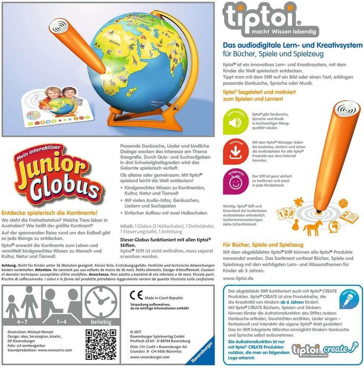 Produktbild tiptoi Junior Globus (Deutsch)