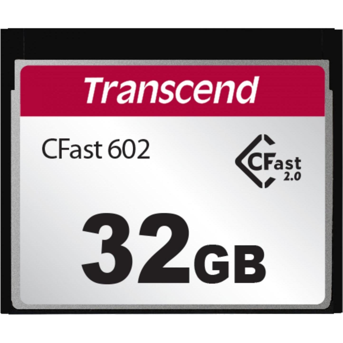 Transcend 32GB CFAST CARD SATA3 MLC WD-15 (32 GB, CFast), Speicherkarte, Schwarz