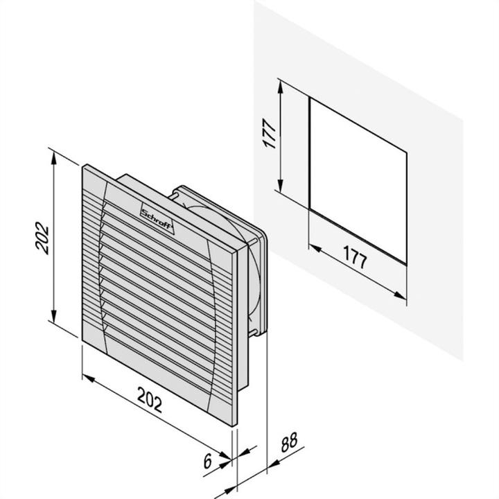 Produktbild nVent Hoffman Filterlüfter
