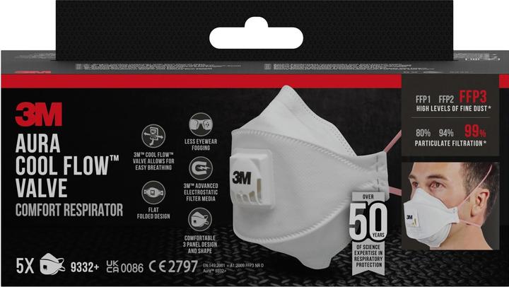 3M Atemschutzmaske (FFP3, 5 x)