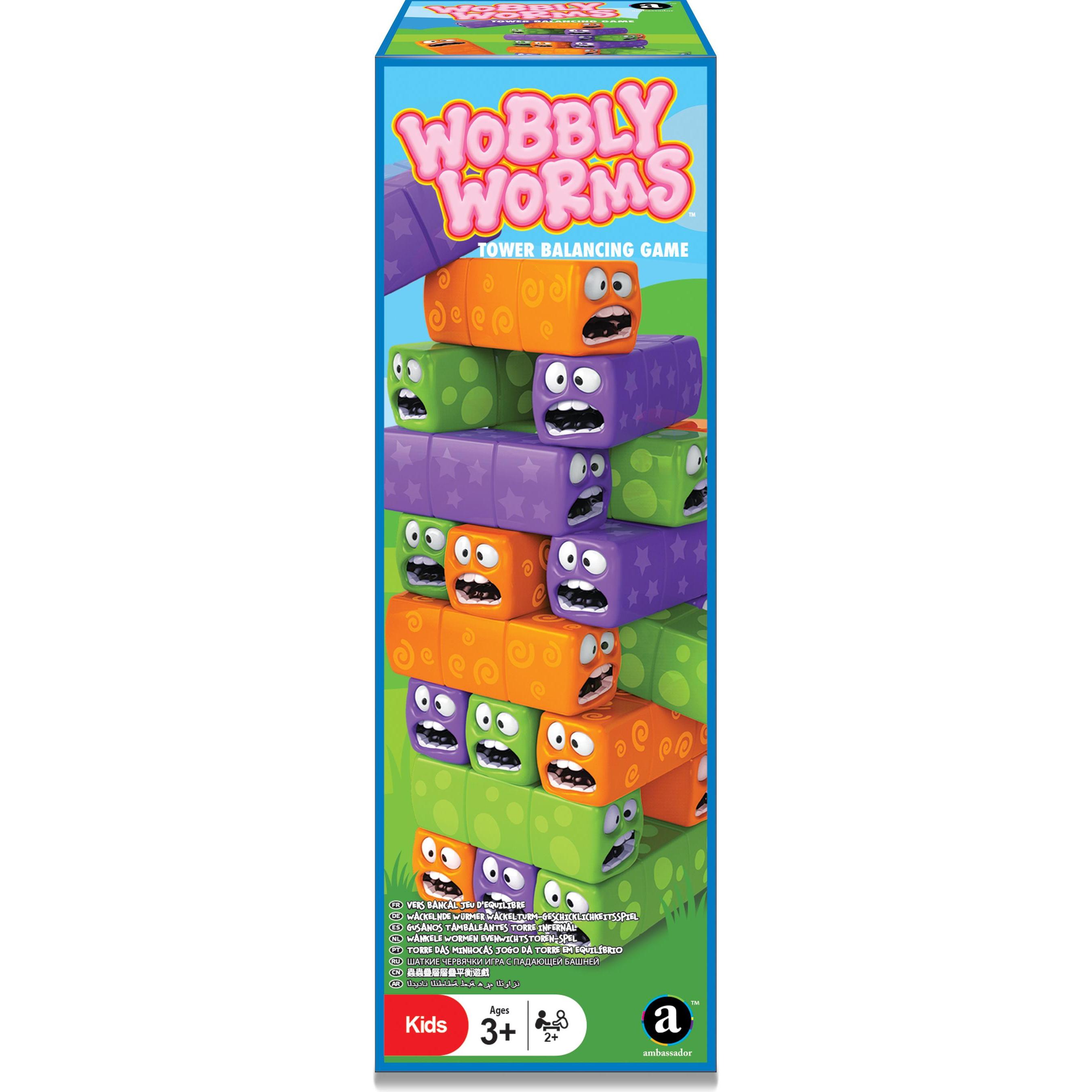 Merchant Ambassador MA - Wobbly Worms - Tower Balancing Game (Multilingual)