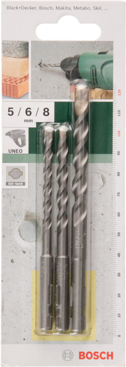 Actual product image Bosch Zubehör Concrete drill set (5 mm, 6 mm, 8 mm)
