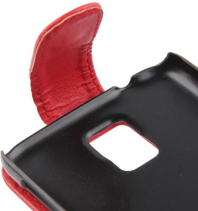 Produktbild König Design Flip Handy Tasche Case für Handy Samsung Galaxy S5 / S5 Neo Rot (Samsung Galaxy S5, Samsung Galaxy S5 Neo)