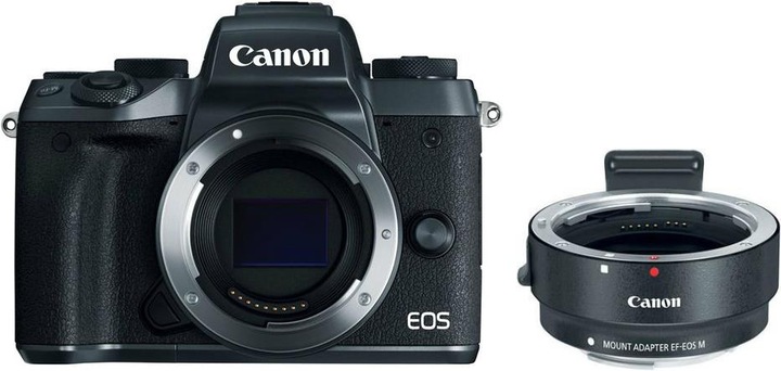 Immagine prodotto Canon EOS M5, corpo incl. adattatore EF/EF-M (24.20 Mpx, APS-C / DX)