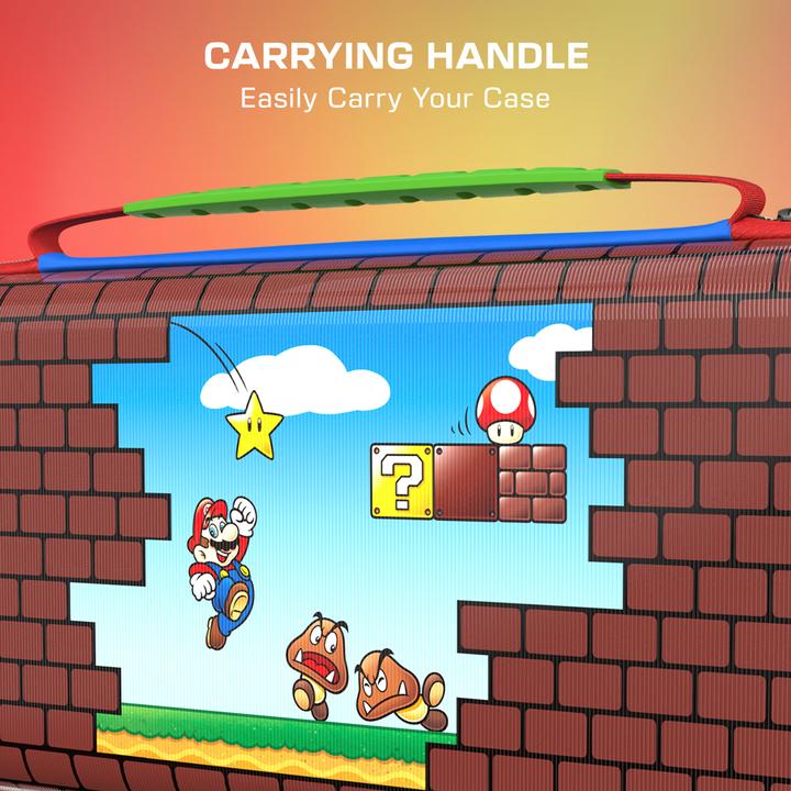 Actual product image Turtle Beach - PlayTrek Travel Case - Mario Bricks (Switch, Switch 2)