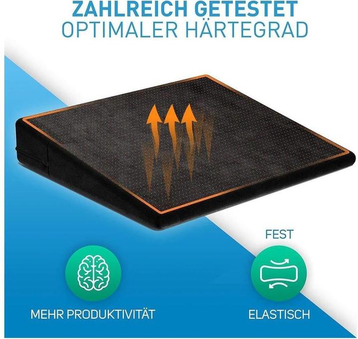 Produktbild Flipline Keilkissen mit Samtbezug – Antirutschbezug, Material (37 x 33 cm)