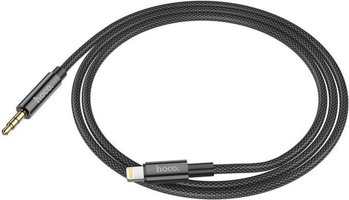 Actual product image Hoco Lightning to 3.5mm UPA19, 1m, black (1 m, AUX cable)