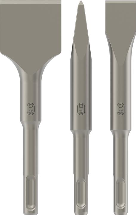 Actual product image Bosch Professional Zubehör 3-piece short chisel set, SDS plus, 0/20/40 mm (20 mm)