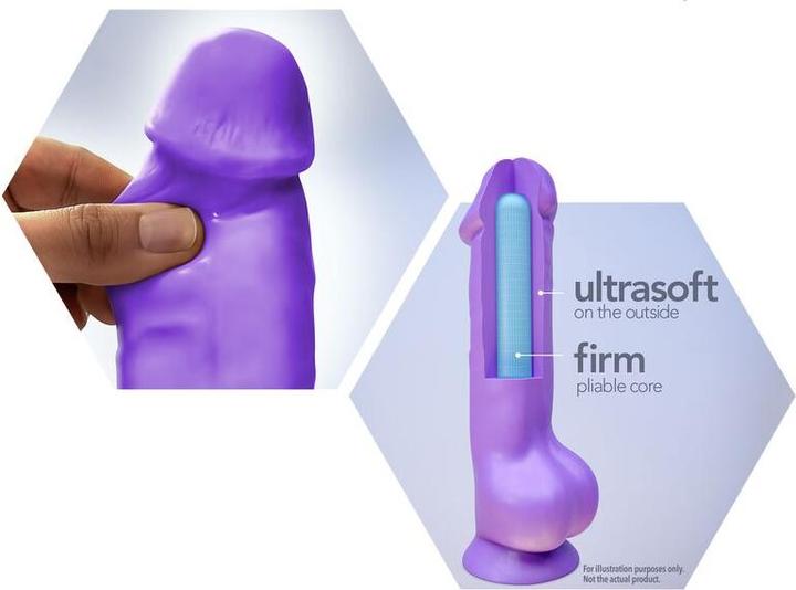 Produktbild Blush Novelties Au Naturel Chub - 10 Inch Long - Fat 3" Thick Dildo - Ultra Soft Sensa Feel Dual Den