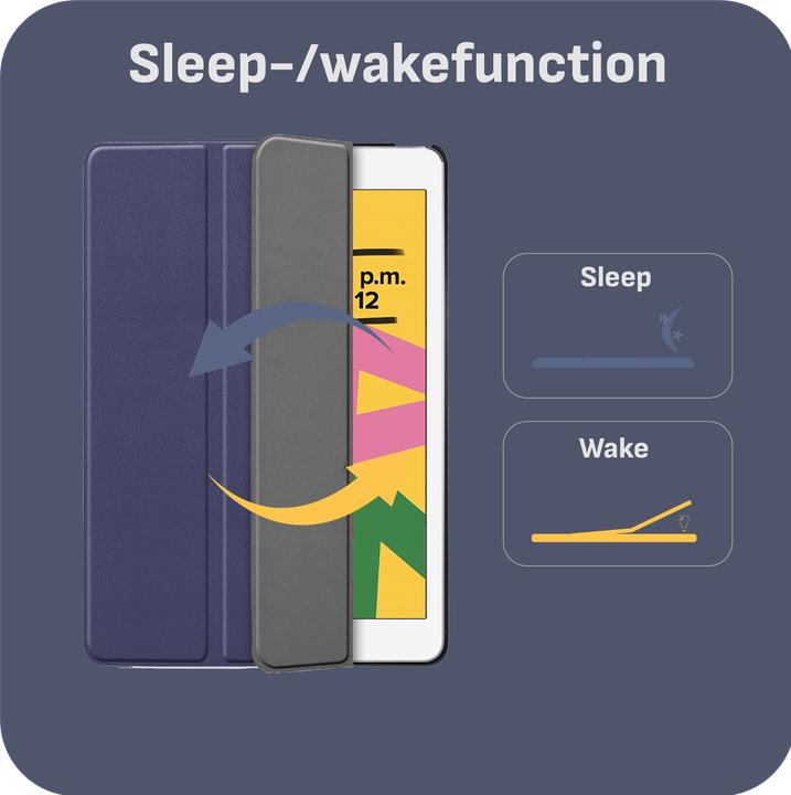 Produktbild Cazy Premium Smart Hülle Kompatibel mit iPad 2021 (9th Gen)/2020 (8th Gen)/iPad 2019 (7th Gen) - Schutz (iPad 2021 (9. Gen), iPad 2019 (7. Gen), iPad 2020 (8. Gen))