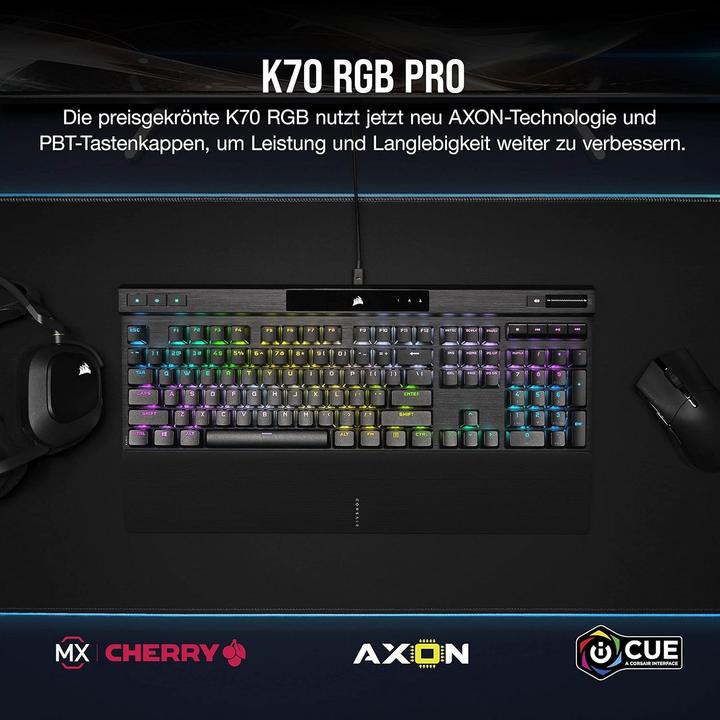 Produktbild Corsair K70 RGB Pro (DE, Kabelgebunden)