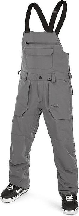 Actual product image Volcom Snowboard Men's Roan BIB Overall - Dark Grey-S (S)