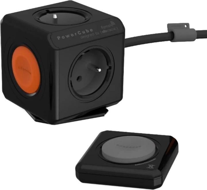 Actual product image Allocacoc PowerCube Extended Remote SET Black (FR) (4x, 1.50 m)