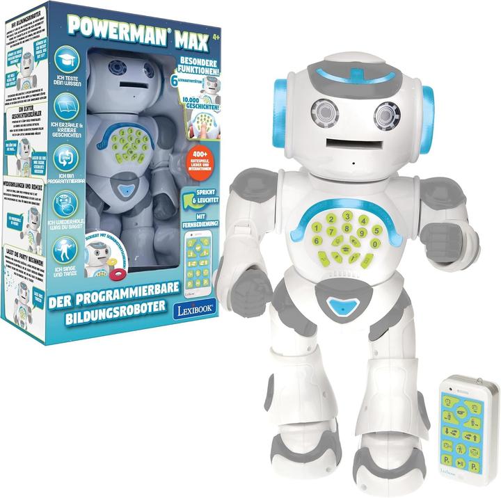 Actual product image Lexibook POWERMAN MAX My learning robot with history generator and remote control German (German)