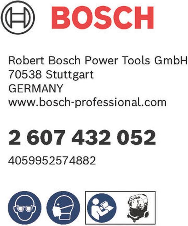 Produktbild Bosch Professional Zubehör Flache Plisseefilter H-Klasse (HEPA), PTFE