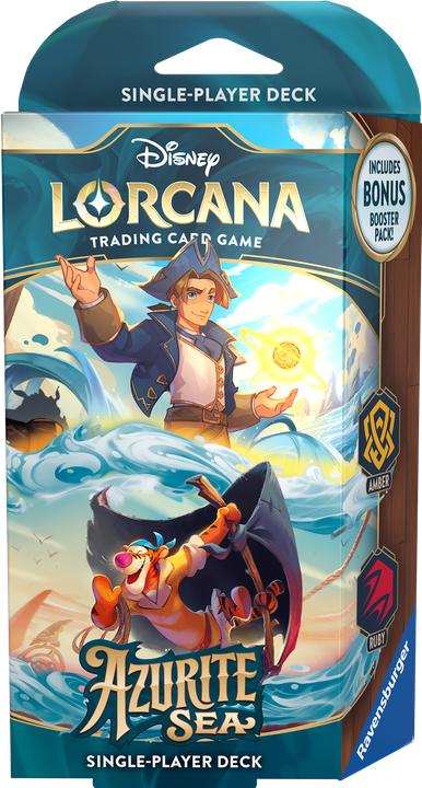 Actual product image Disney Lorcana Trading Card Game: Azurite Sea - Amber and Ruby Deck (English) (English, Deck)