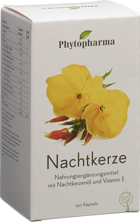 Produktbild Phytopharma Nachtkerze Kapsel 500 mg (190 Stück, Kapseln, 95 g)