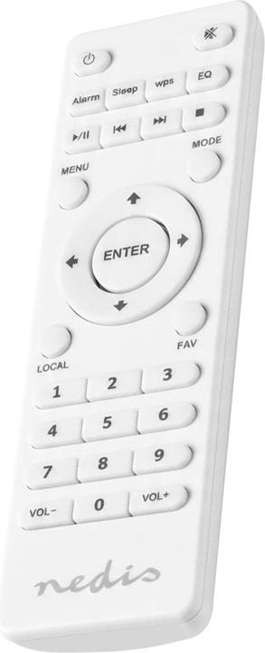Produktbild Nedis Replacement Remote Control Suitable for: RDIN2000WT / RDIN2500WT Fixed 1 Device Clear Lay-Out (Gerätespezifische Fernbedienung, Infrarot)