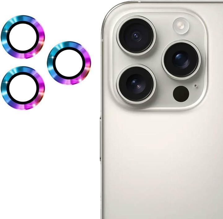 Actual product image Enkay iPhone 16 Pro / 16 Pro Max - Kamera Linsen Panzerglas (3 pcs., Apple iPhone 16 Pro, Apple iPhone 16 Pro Max)