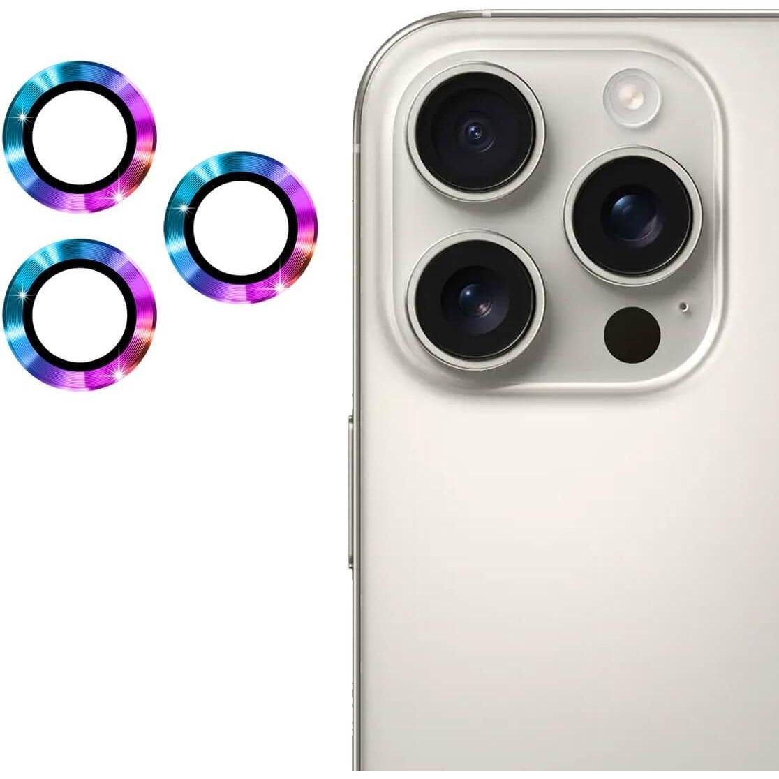 Enkay iPhone 16 Pro / 16 Pro Max - Kamera Linsen Panzerglas (3 Stück, Apple iPhone 16 Pro, Apple iPhone 16 Pro Max), Sma...