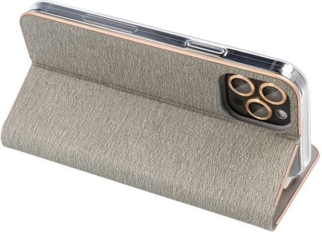 Produktbild OEM Book case LUNA Book Gold for SAMSUNG S23 FE silver (Samsung Galaxy S23 FE)