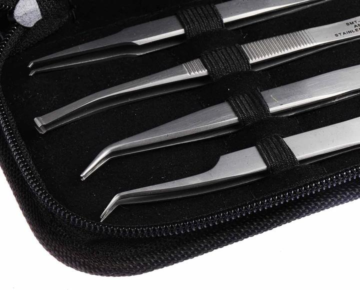 Immagine prodotto RS PRO Corredo pinzette SMT 120mm 4 pezzi